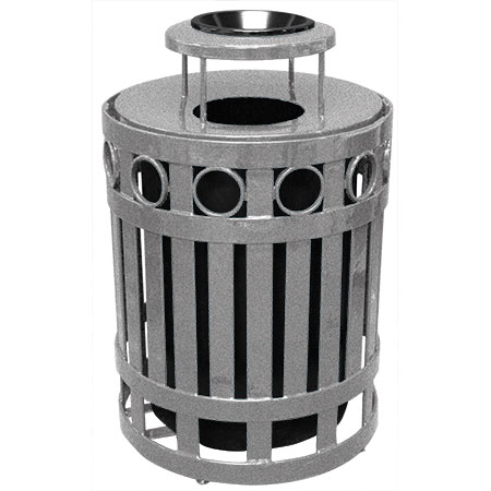 32 Gallon Ring Receptacle with Ash Bonnet Lid